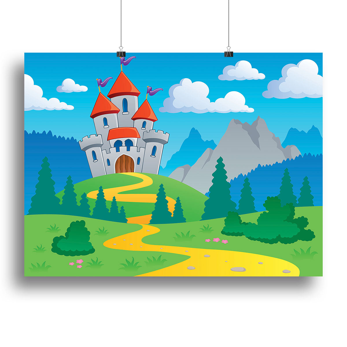 Castle theme landscap Canvas Print or Poster - Canvas Art Rocks - 2