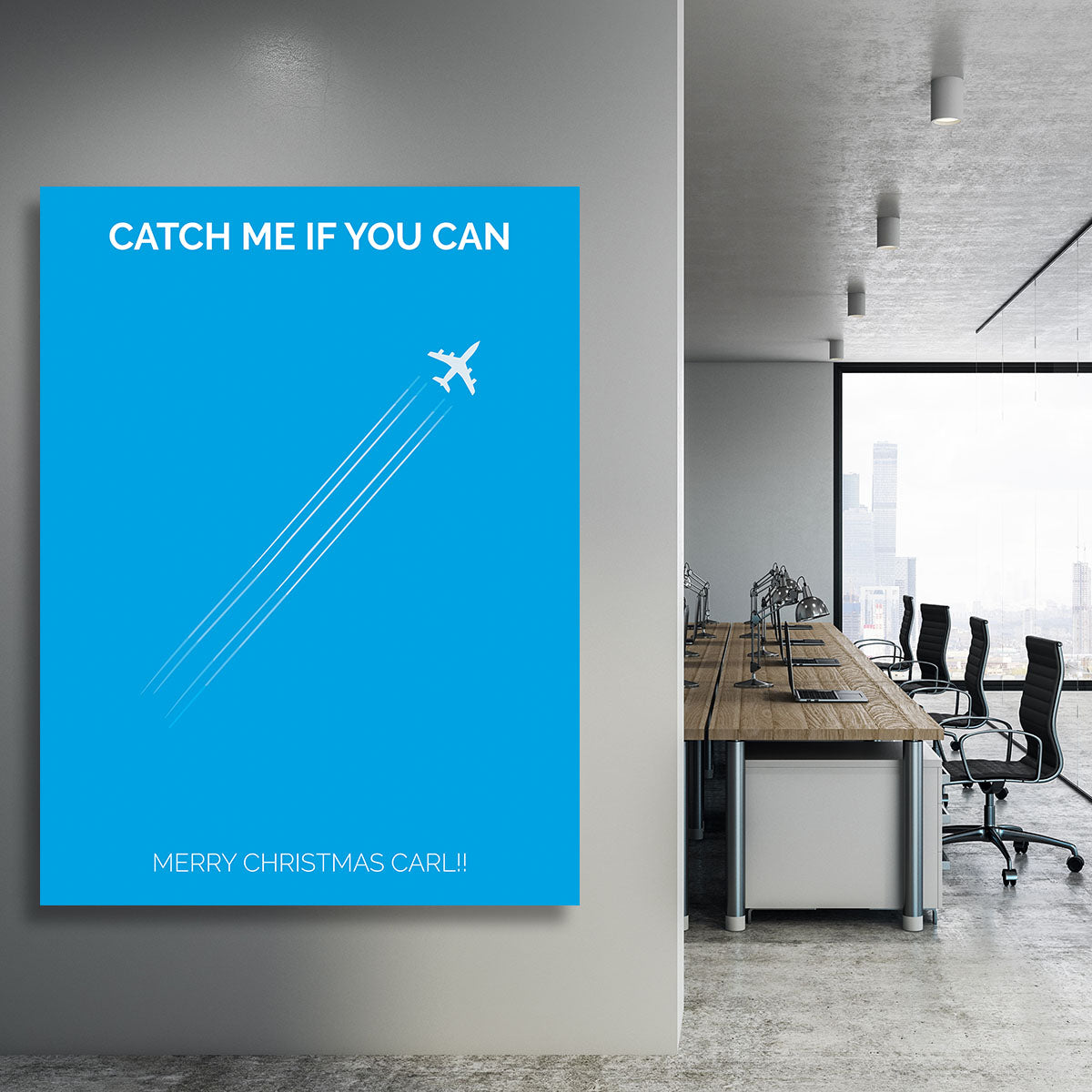 Catch Me If You Can Minimal Movie Canvas Print or Poster - Canvas Art Rocks - 3