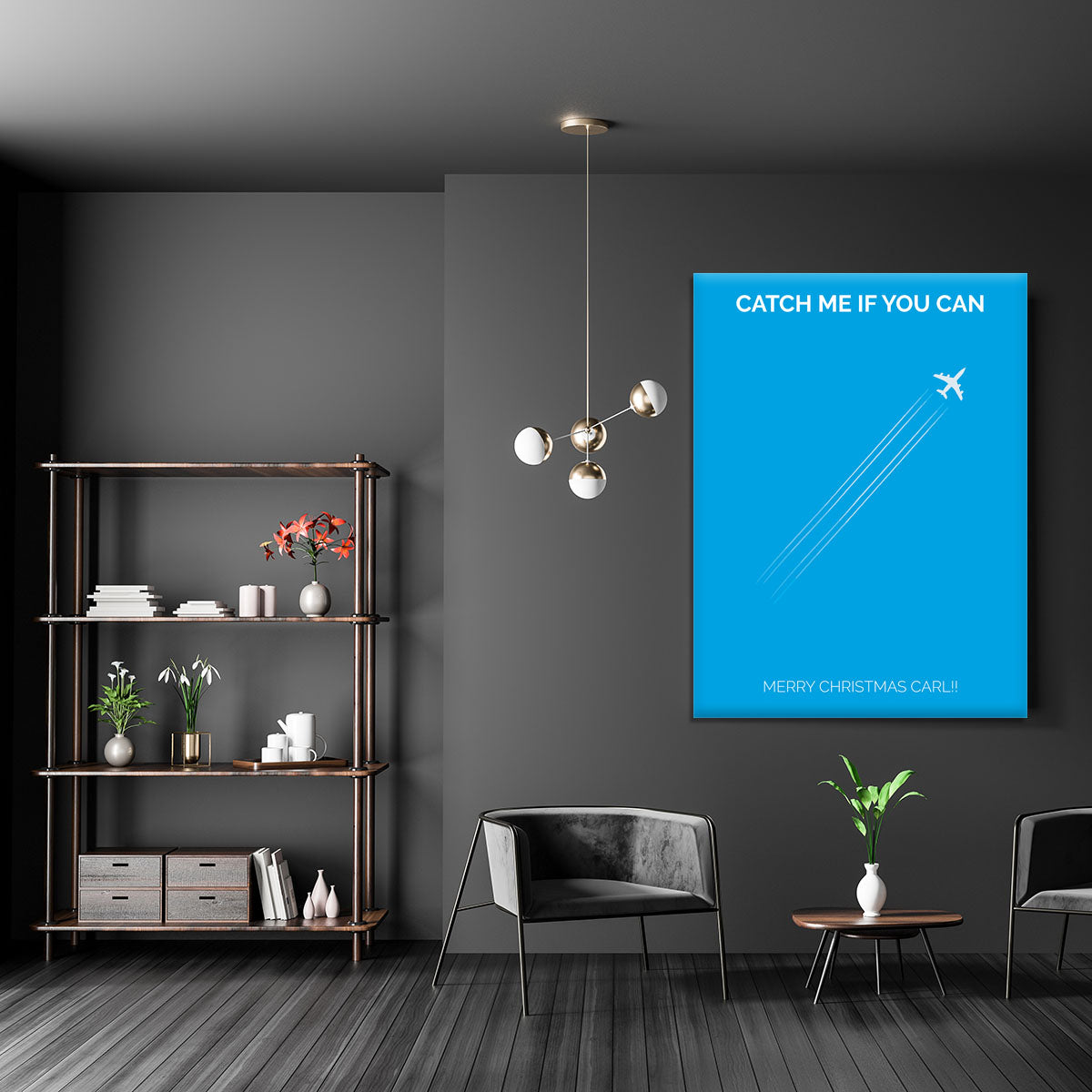 Catch Me If You Can Minimal Movie Canvas Print or Poster - Canvas Art Rocks - 5