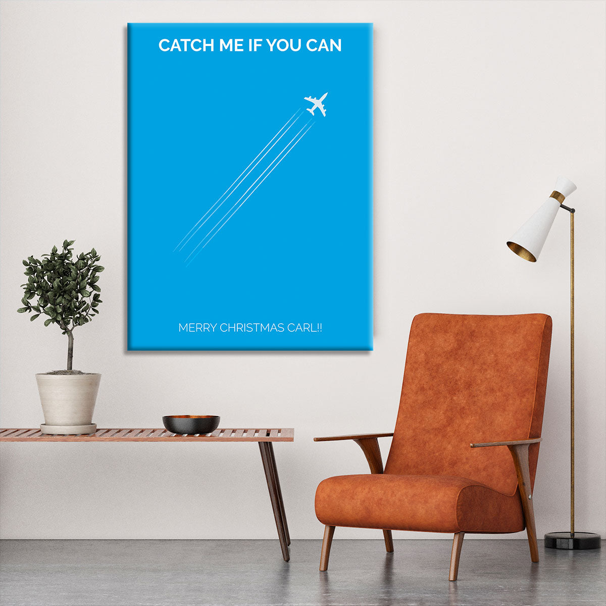 Catch Me If You Can Minimal Movie Canvas Print or Poster - Canvas Art Rocks - 6