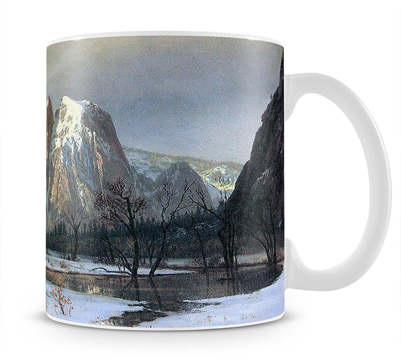 Cathedral Rocks Yosemite by Bierstadt Mug - Canvas Art Rocks - 1