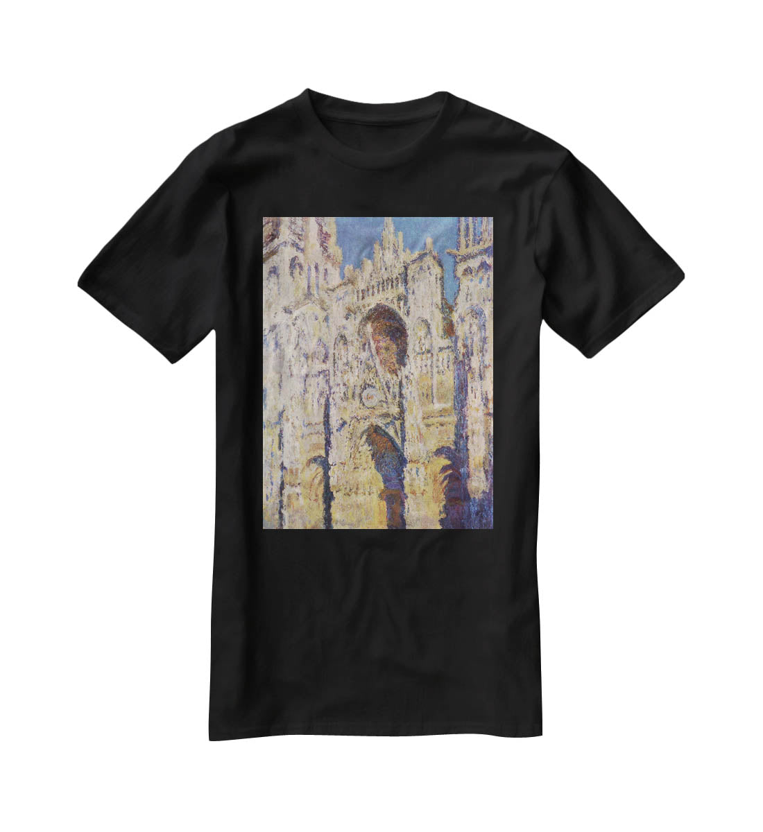 Cathedral at Rouen by Monet T-Shirt - Canvas Art Rocks - 1