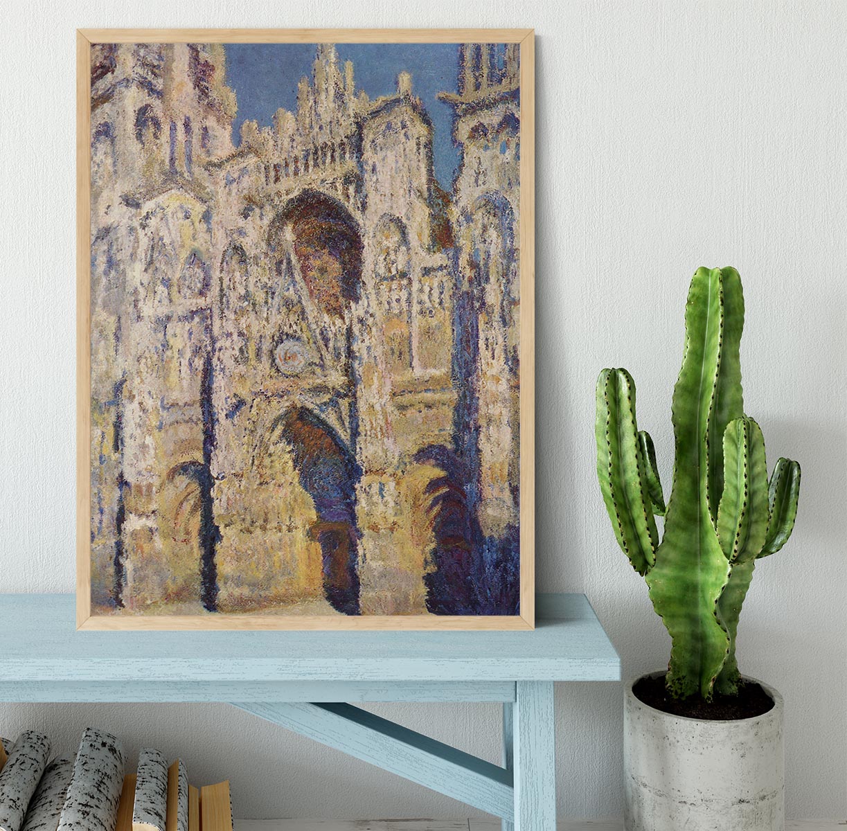 Cathedral at Rouen by Monet Framed Print - Canvas Art Rocks - 4