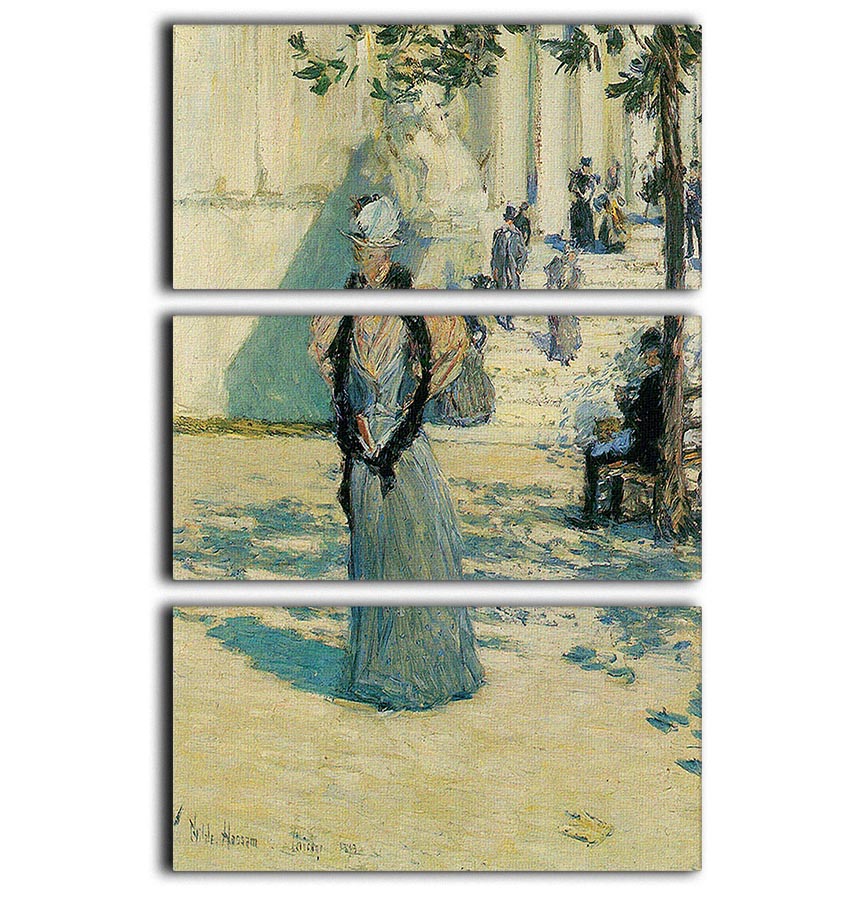 Characters in the sunlight by Hassam 3 Split Panel Canvas Print - Canvas Art Rocks - 1