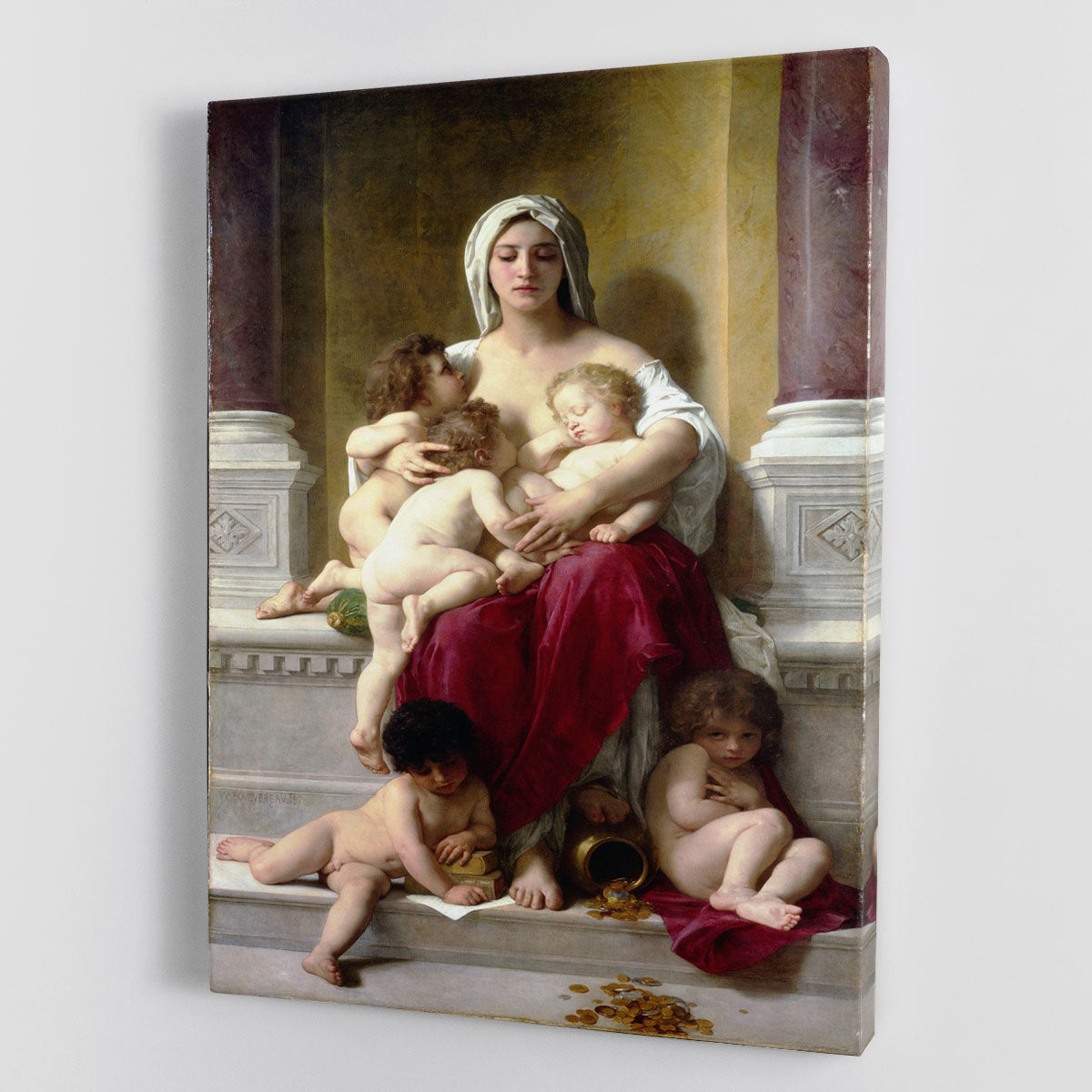 Charity By Bouguereau Canvas Print or Poster - Canvas Art Rocks - 1