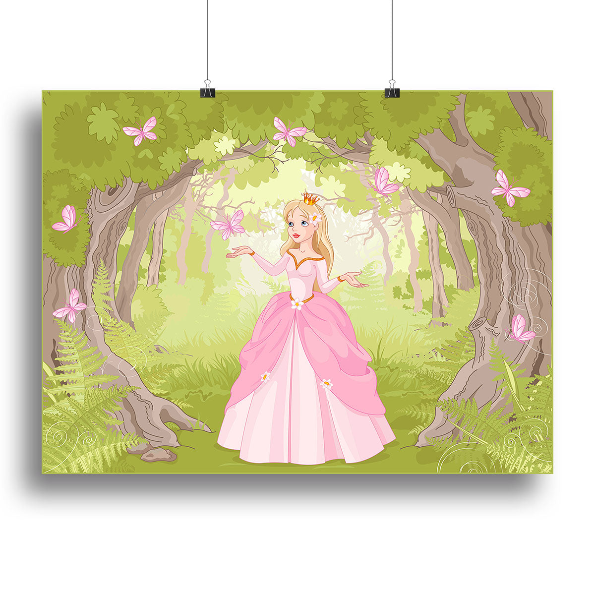 Charming princess a fantastic wood Canvas Print or Poster - Canvas Art Rocks - 2