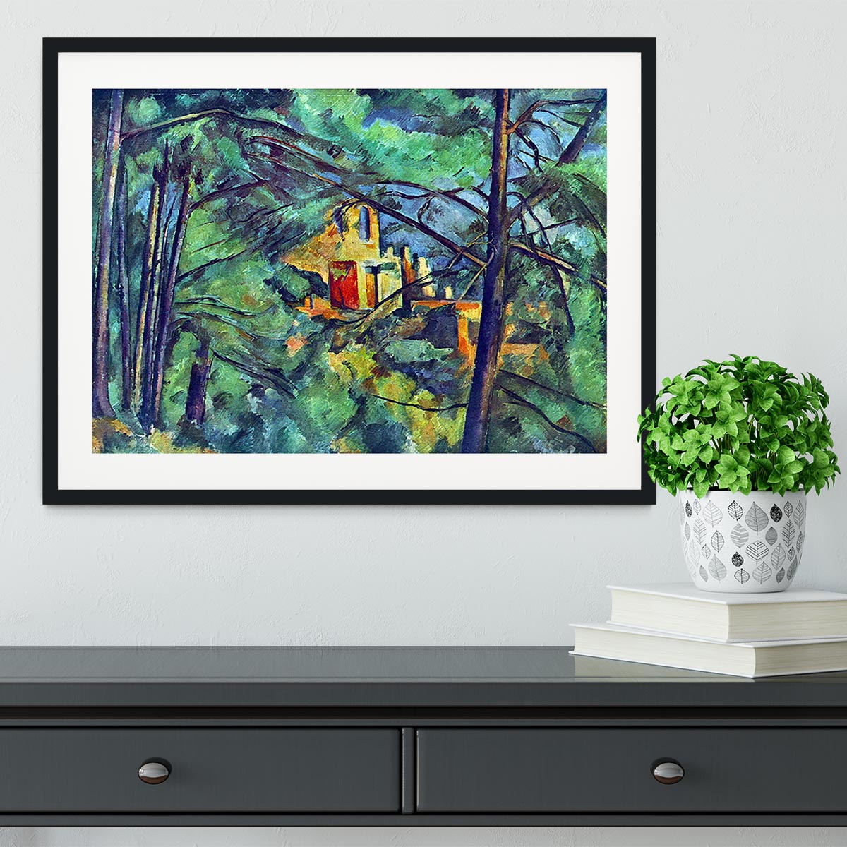 Chateau Noir by Cezanne Framed Print - Canvas Art Rocks - 1