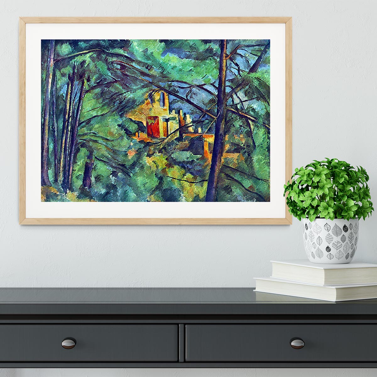 Chateau Noir by Cezanne Framed Print - Canvas Art Rocks - 3