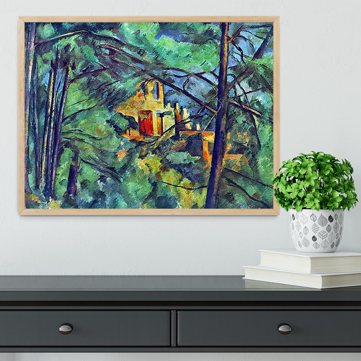 Chateau Noir by Cezanne Framed Print - Canvas Art Rocks - 4