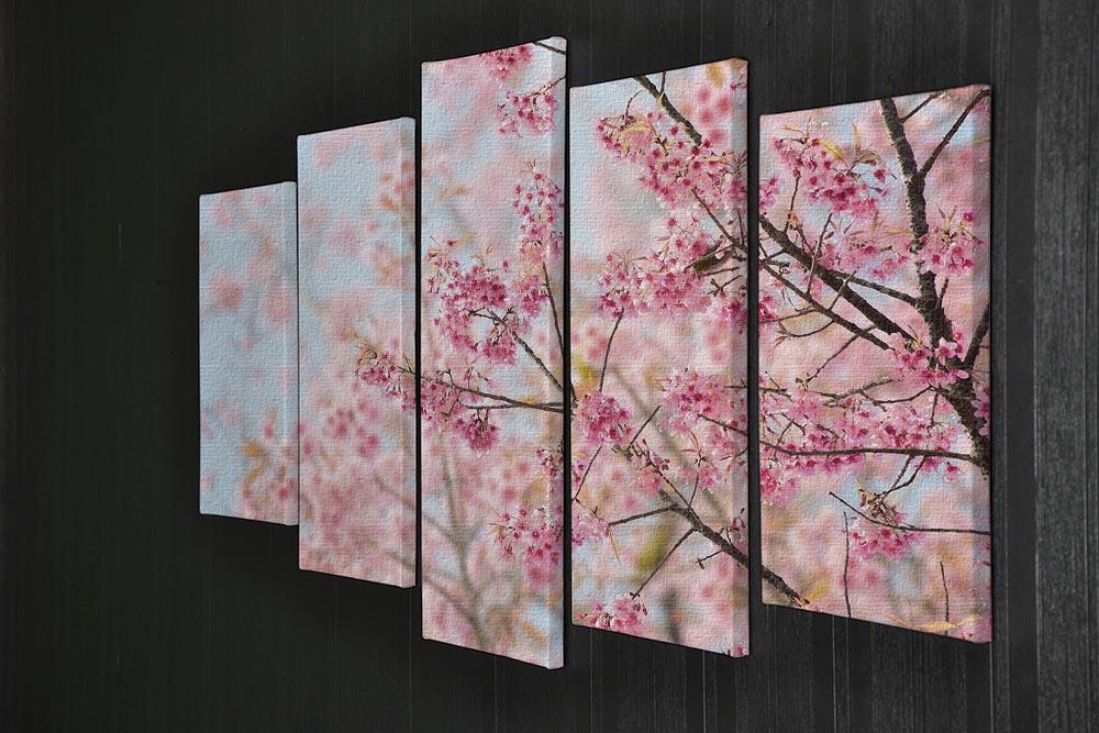 Cherry Blossom 5 Split Panel Canvas  - Canvas Art Rocks - 2