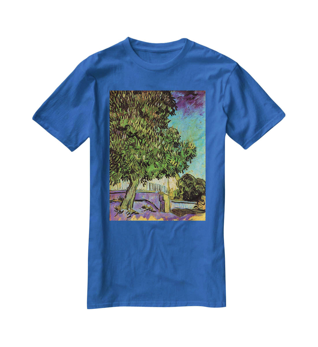 Chestnut Tree in Blossom by Van Gogh T-Shirt - Canvas Art Rocks - 2