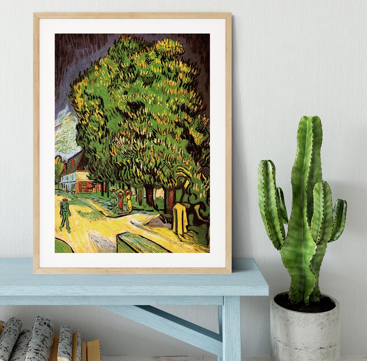 Chestnut Trees in Blossom by Van Gogh Framed Print - Canvas Art Rocks - 3