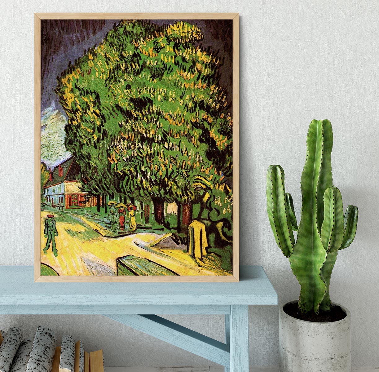 Chestnut Trees in Blossom by Van Gogh Framed Print - Canvas Art Rocks - 4