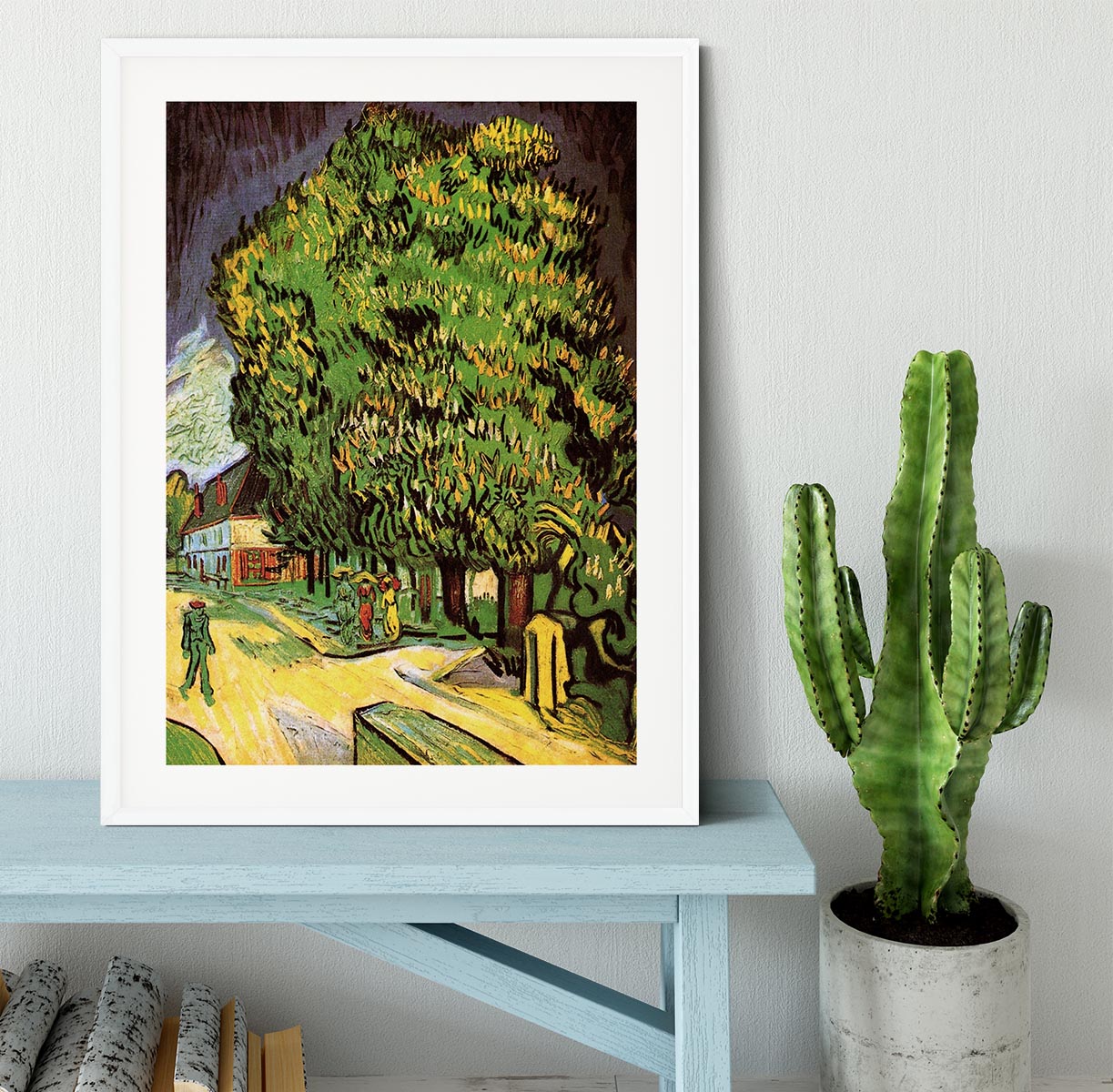 Chestnut Trees in Blossom by Van Gogh Framed Print - Canvas Art Rocks - 5