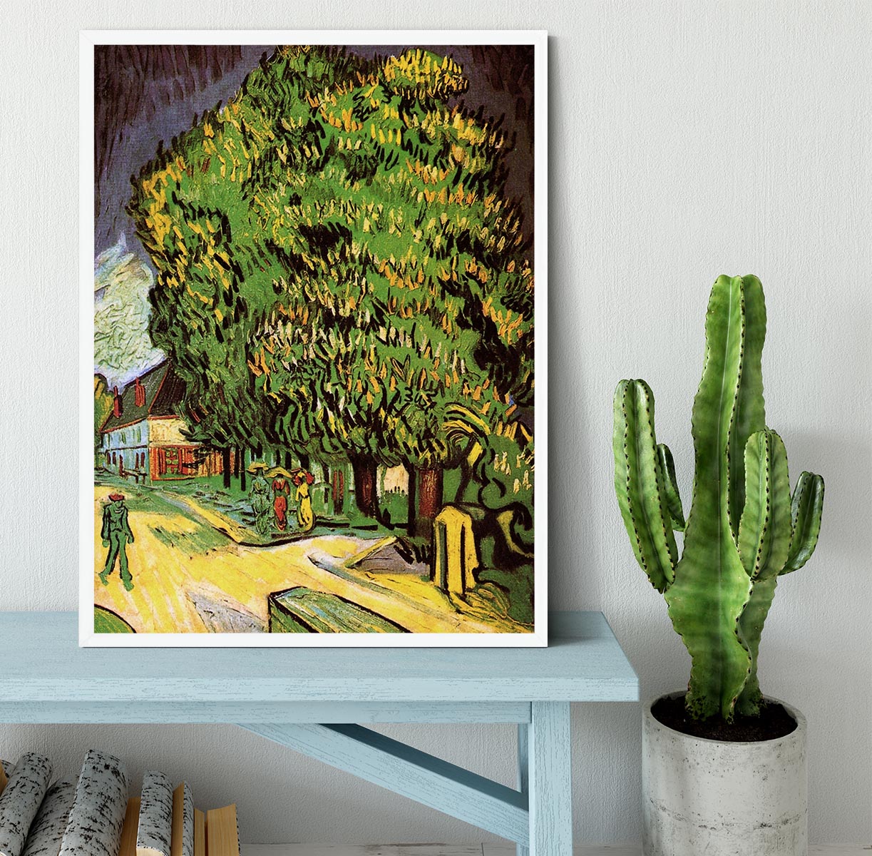 Chestnut Trees in Blossom by Van Gogh Framed Print - Canvas Art Rocks -6