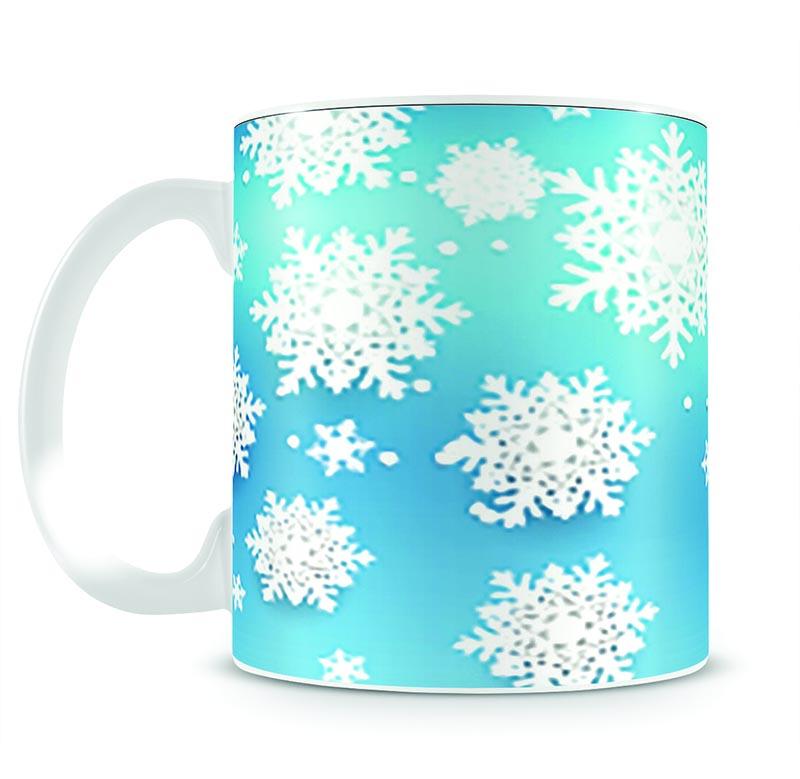 Christmas Blue Snowflakes Mug - Canvas Art Rocks - 2