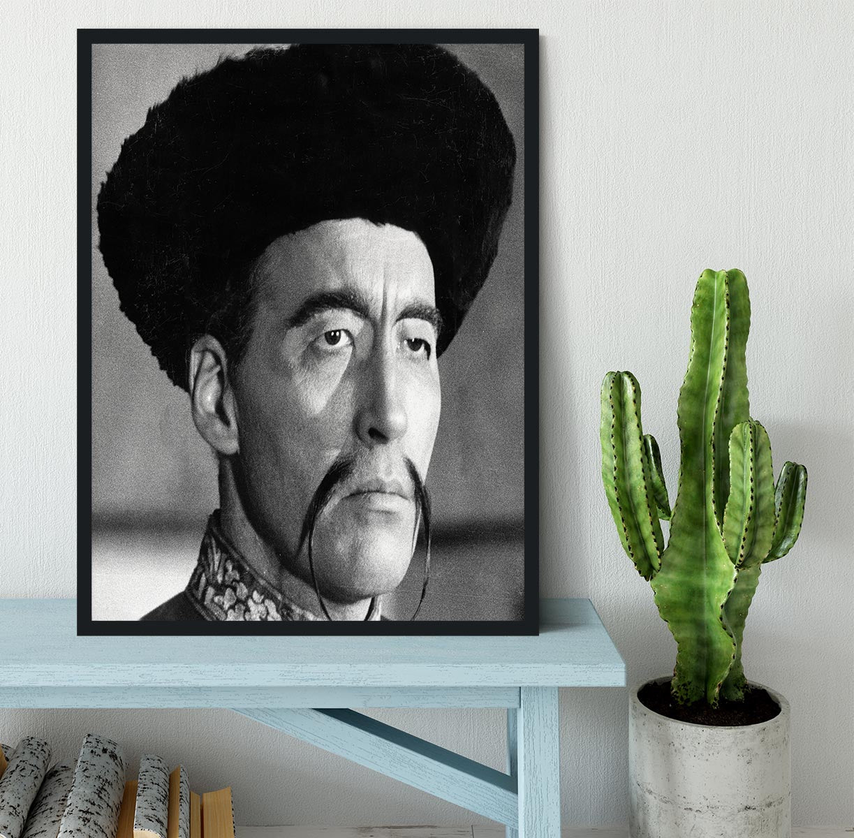 Christopher Lee in The Face of Fun Manchu Framed Print - Canvas Art Rocks - 2