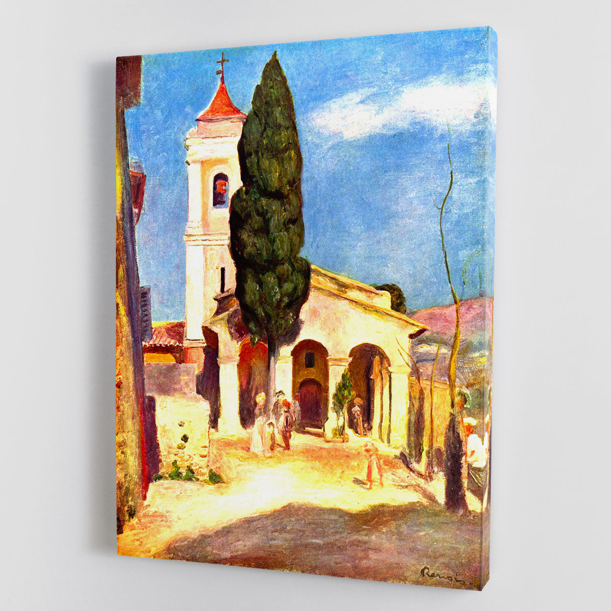 Church in Cagnes by Renoir Canvas Print or Poster - Canvas Art Rocks - 1
