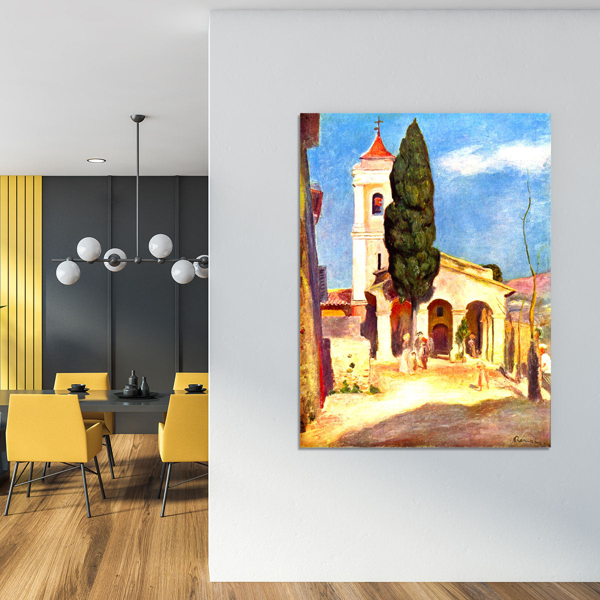 Church in Cagnes by Renoir Canvas Print or Poster - Canvas Art Rocks - 4