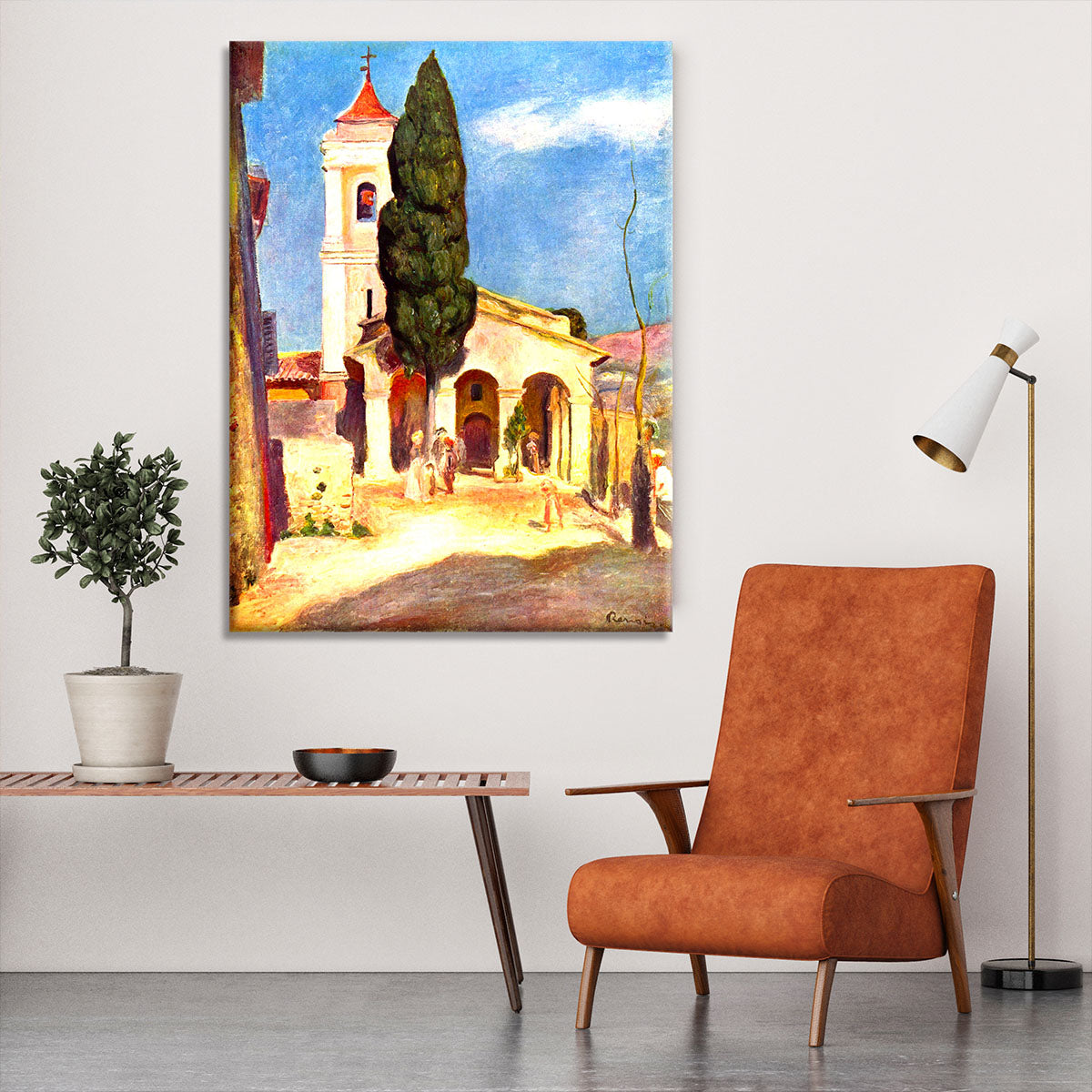 Church in Cagnes by Renoir Canvas Print or Poster - Canvas Art Rocks - 6