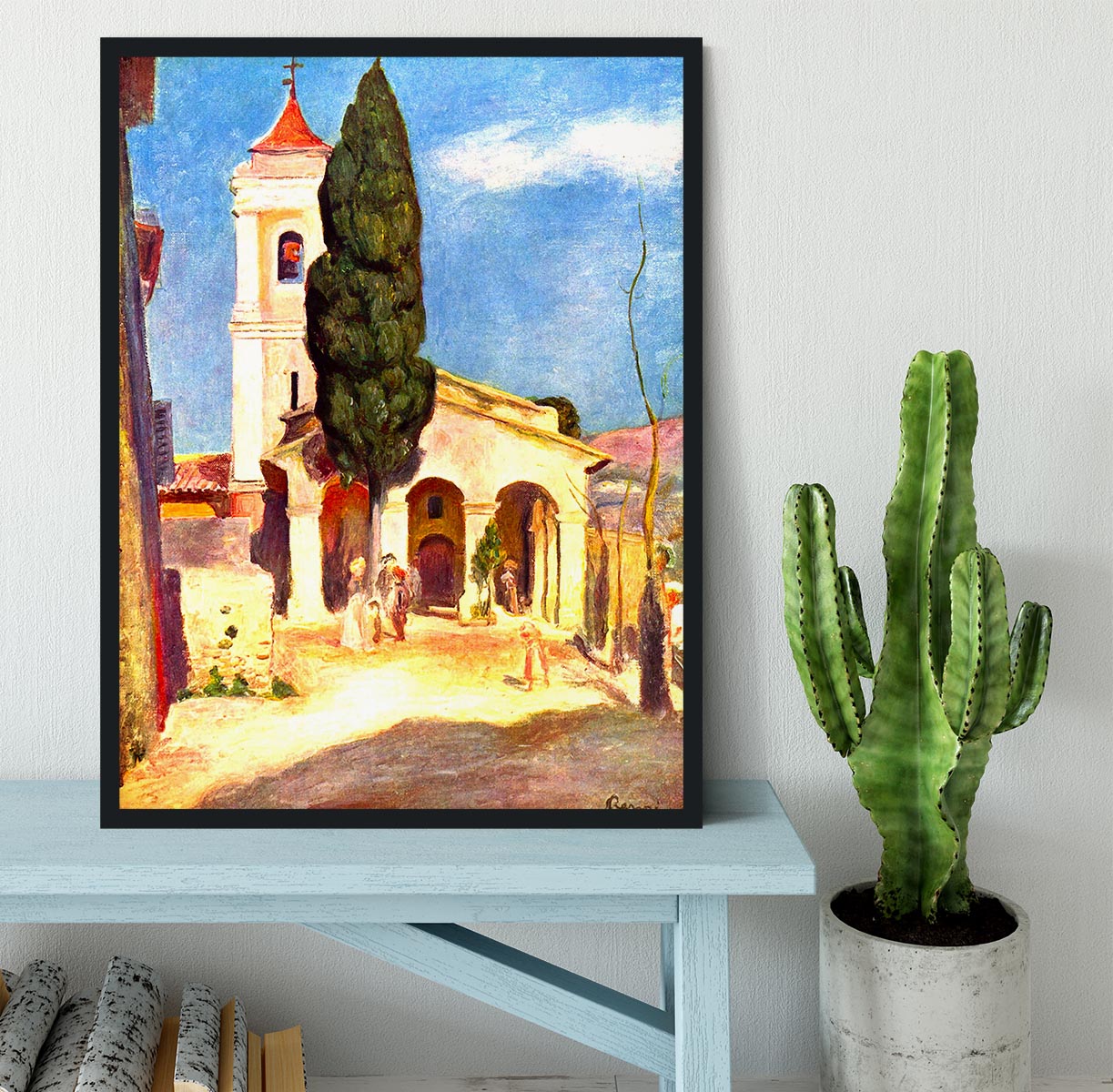 Church in Cagnes by Renoir Framed Print - Canvas Art Rocks - 2