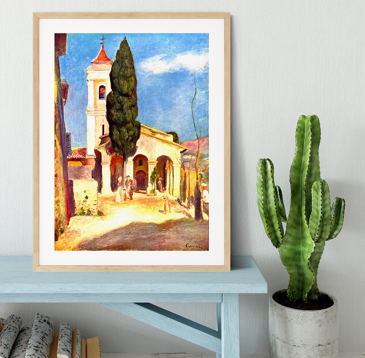 Church in Cagnes by Renoir Framed Print - Canvas Art Rocks - 3