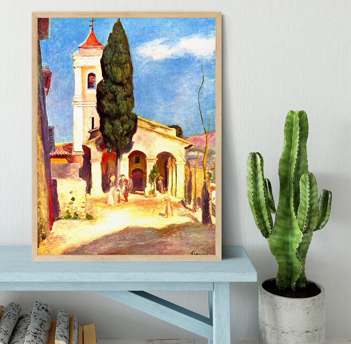 Church in Cagnes by Renoir Framed Print - Canvas Art Rocks - 4