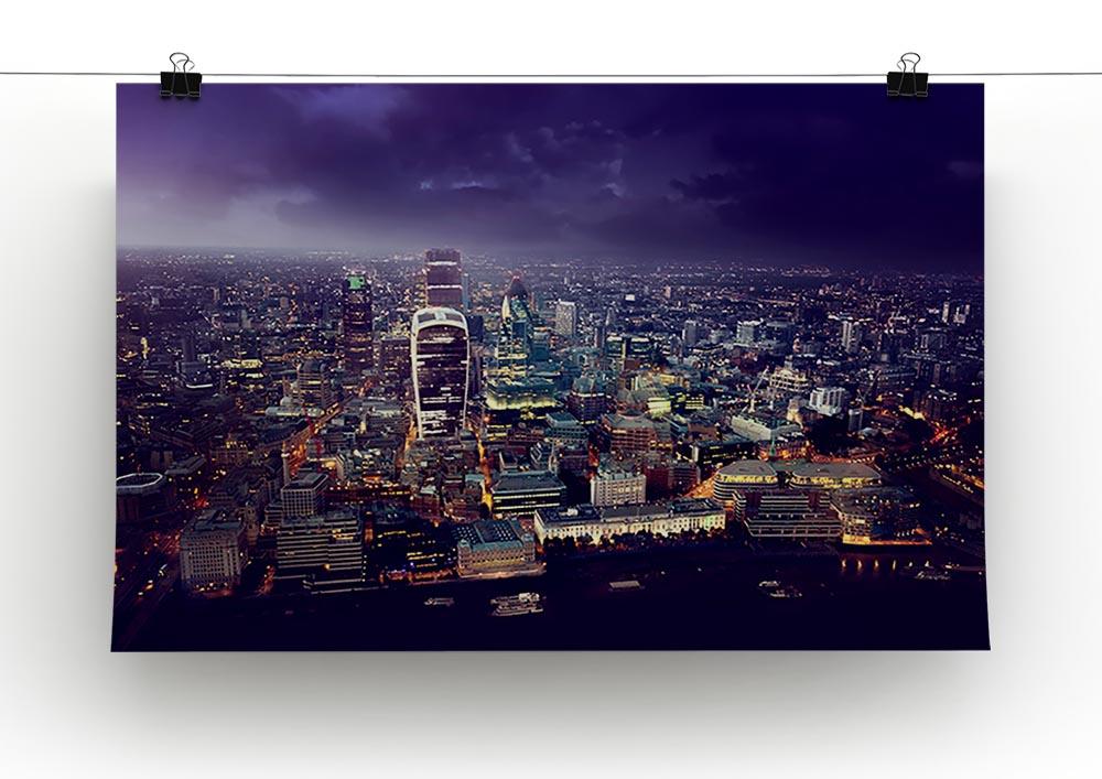 City of London At Sunset Canvas Print or Poster - Canvas Art Rocks - 2