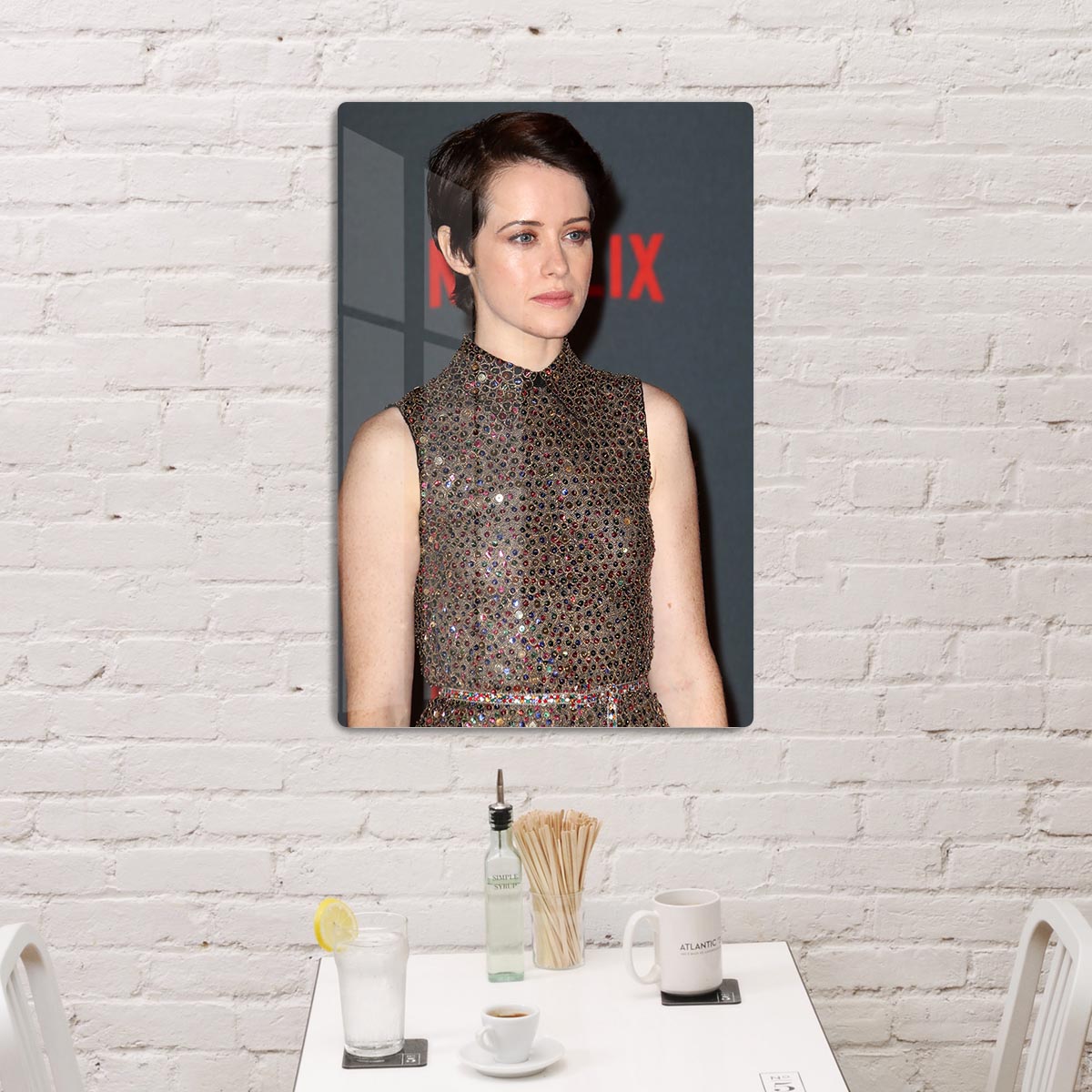 Claire Foy without a Crown HD Metal Print