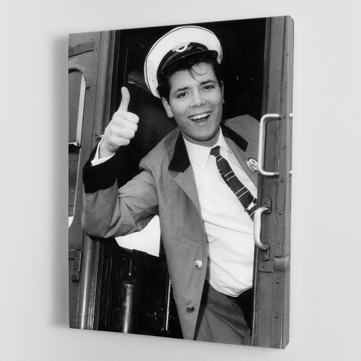 Cliff Richard on a bus Canvas Print or Poster - Canvas Art Rocks - 1