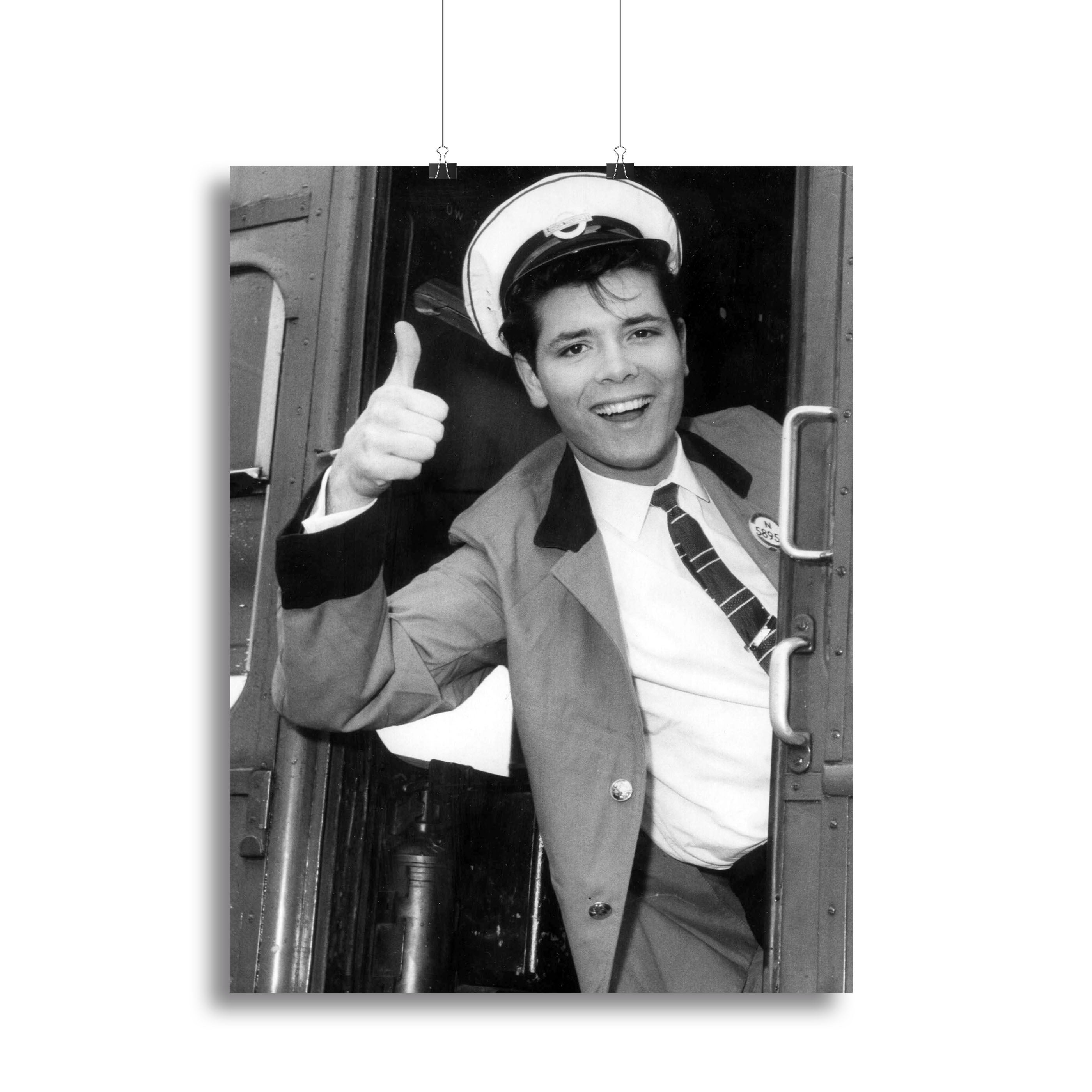 Cliff Richard on a bus Canvas Print or Poster - Canvas Art Rocks - 2