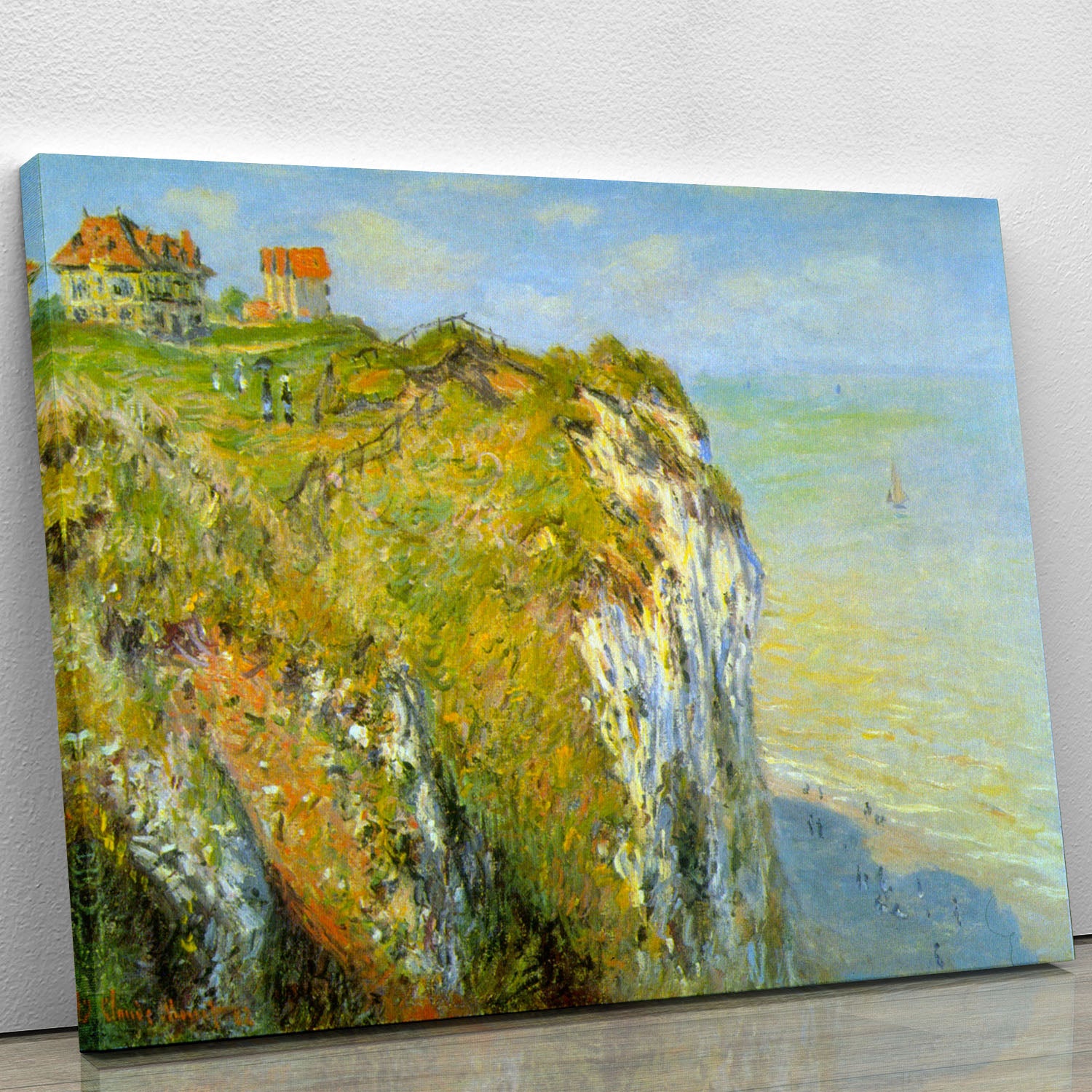 Cliffs by Monet Canvas Print or Poster - Canvas Art Rocks - 1