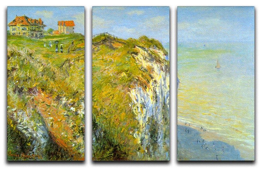 Cliffs by Monet Split Panel Canvas Print - Canvas Art Rocks - 4