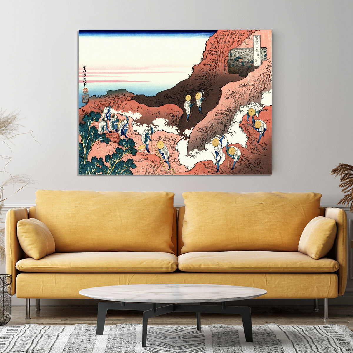 Climbing on Mt. Fuji by Hokusai Canvas Print or Poster - Canvas Art Rocks - 4