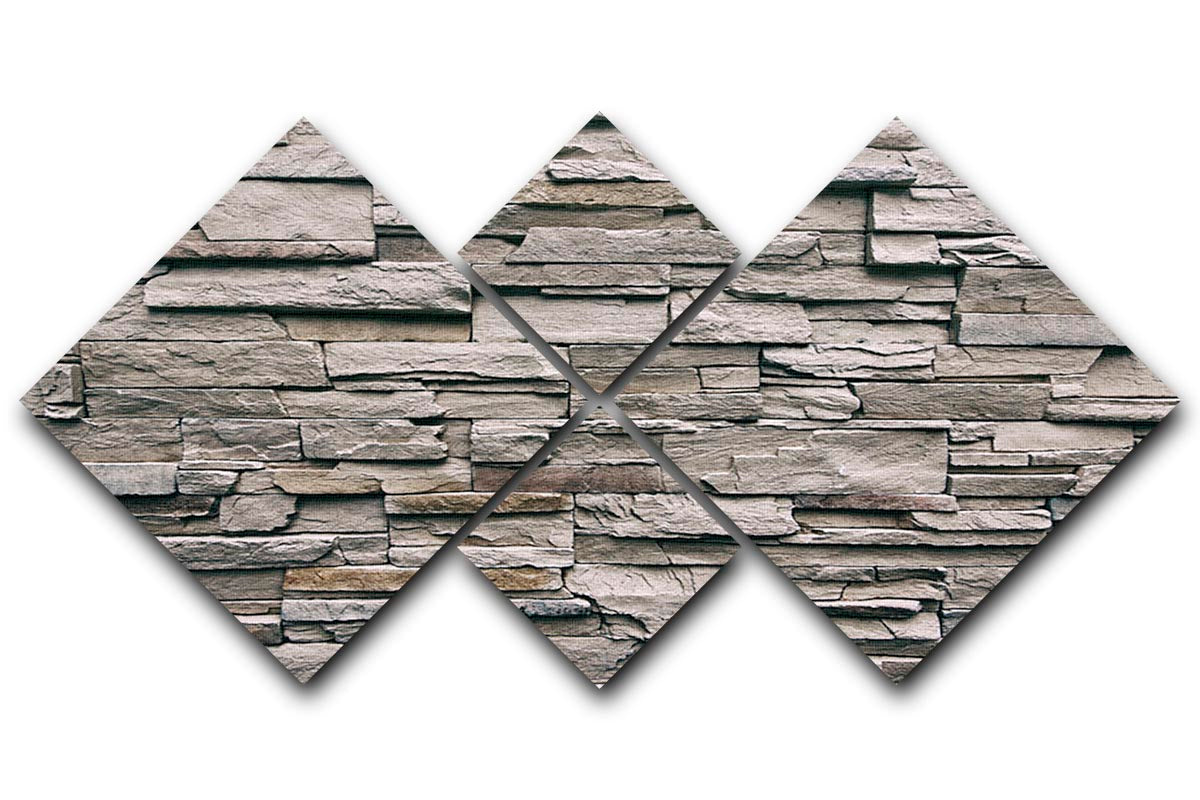 Close up of modern style design 4 Square Multi Panel Canvas - Canvas Art Rocks - 1