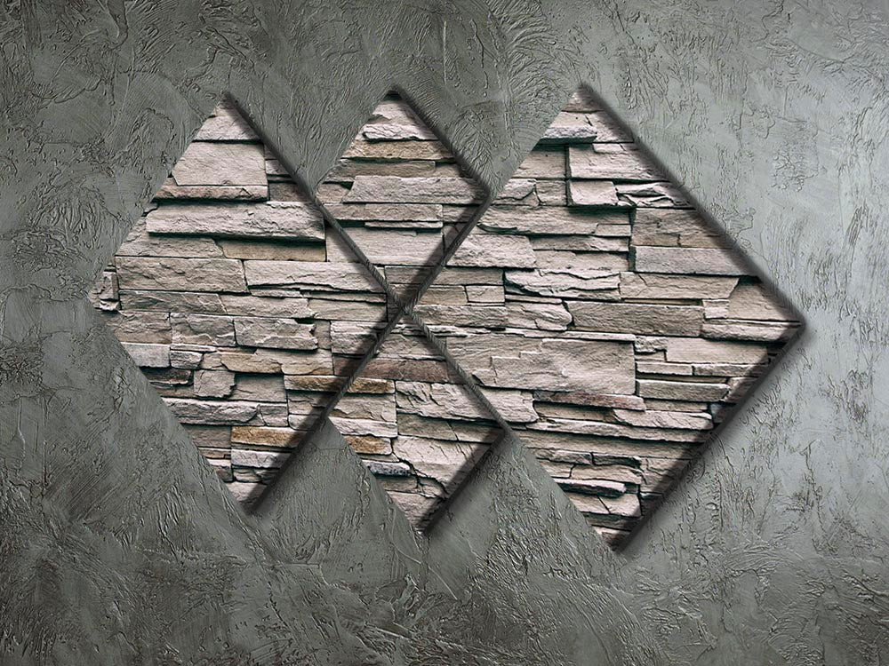 Close up of modern style design 4 Square Multi Panel Canvas - Canvas Art Rocks - 2