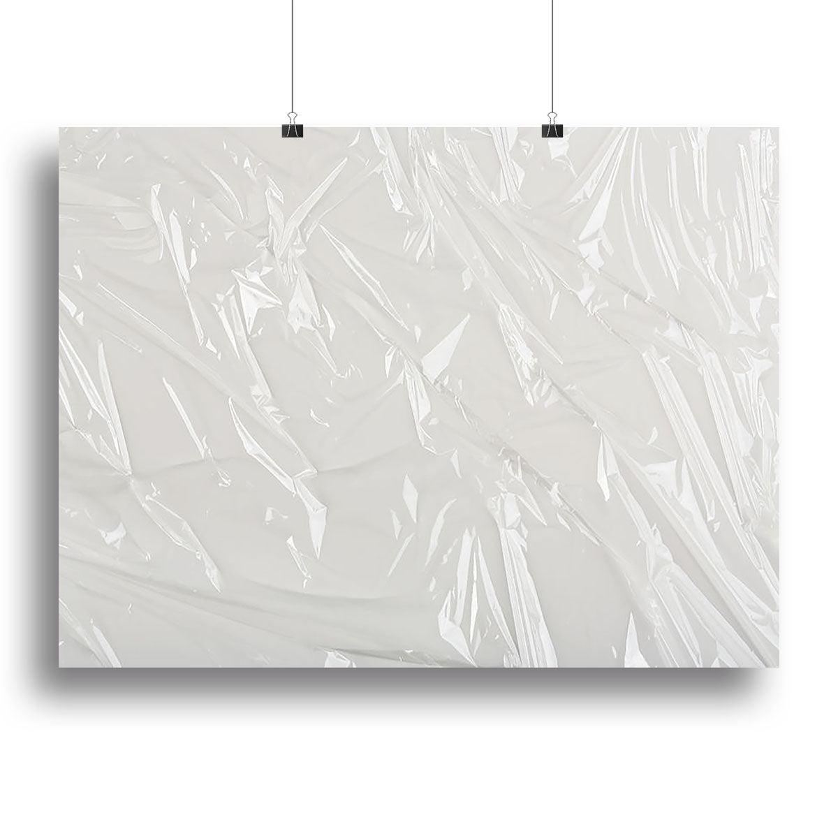 Closeup of wrinkled plastic Canvas Print or Poster - Canvas Art Rocks - 2