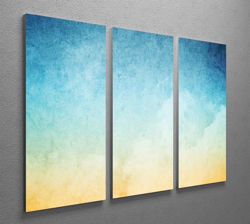 Cloudscape with grunge 3 Split Panel Canvas Print - Canvas Art Rocks - 2