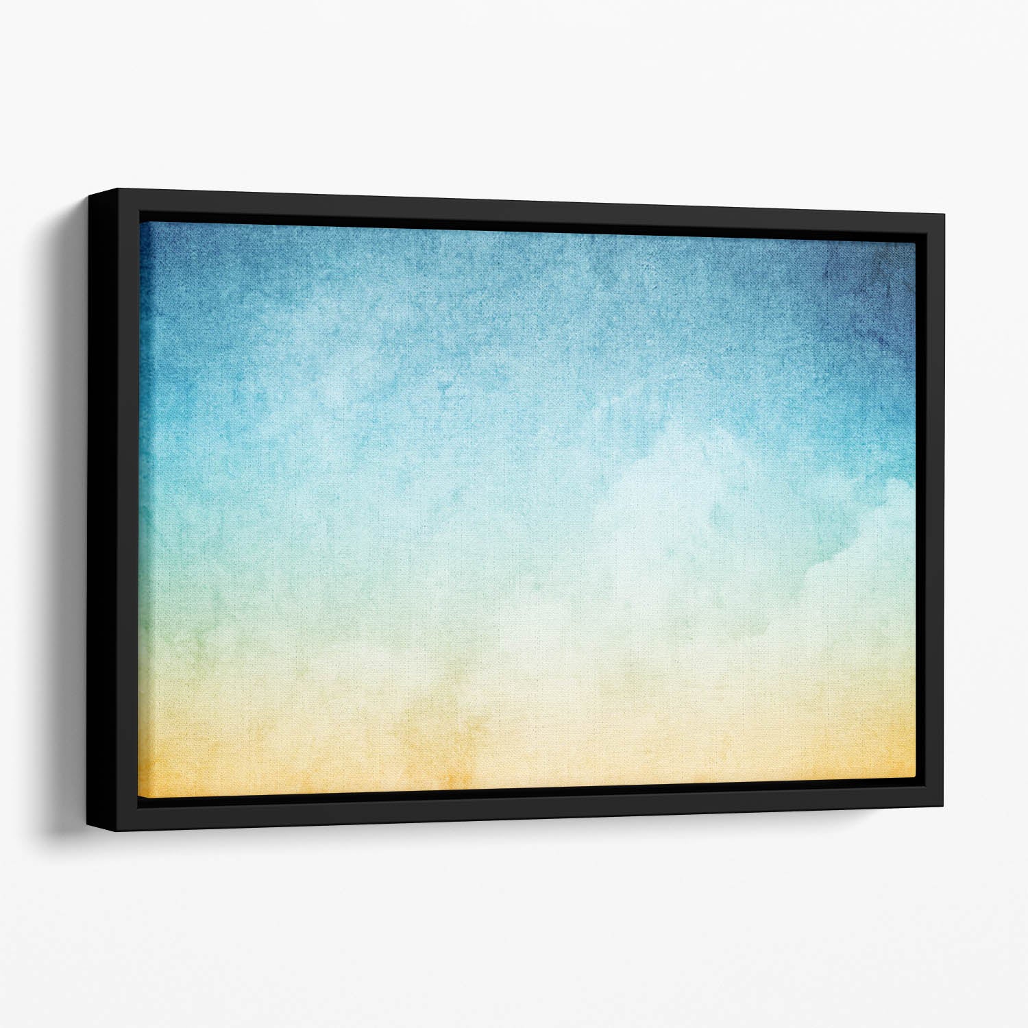 Cloudscape with grunge Floating Framed Canvas