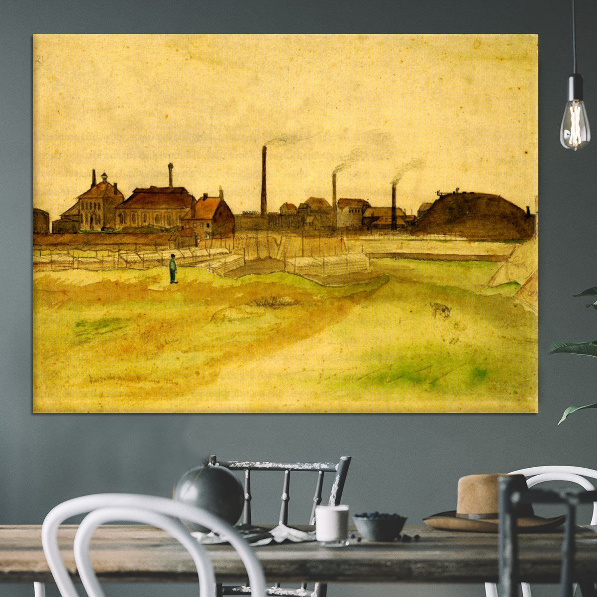 Coalmine in the Borinage by Van Gogh Canvas Print or Poster - Canvas Art Rocks - 3