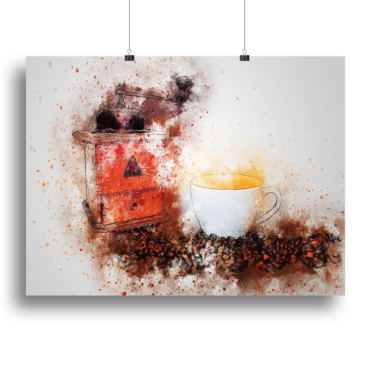Coffee Painting Canvas Print or Poster - Canvas Art Rocks - 2