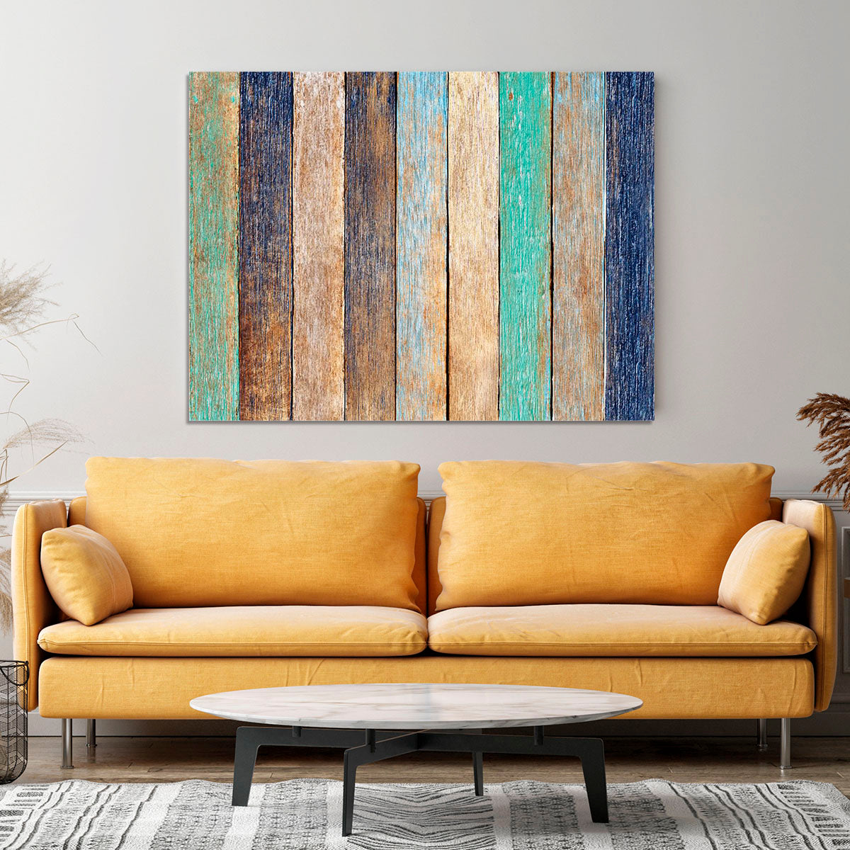 Colorful Wooden Plank Canvas Print or Poster - Canvas Art Rocks - 4