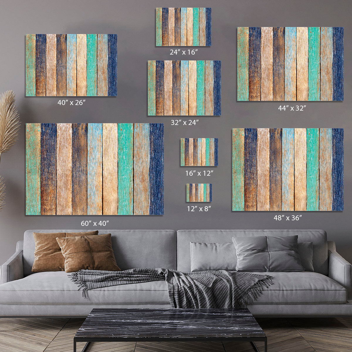Colorful Wooden Plank Canvas Print or Poster - Canvas Art Rocks - 7