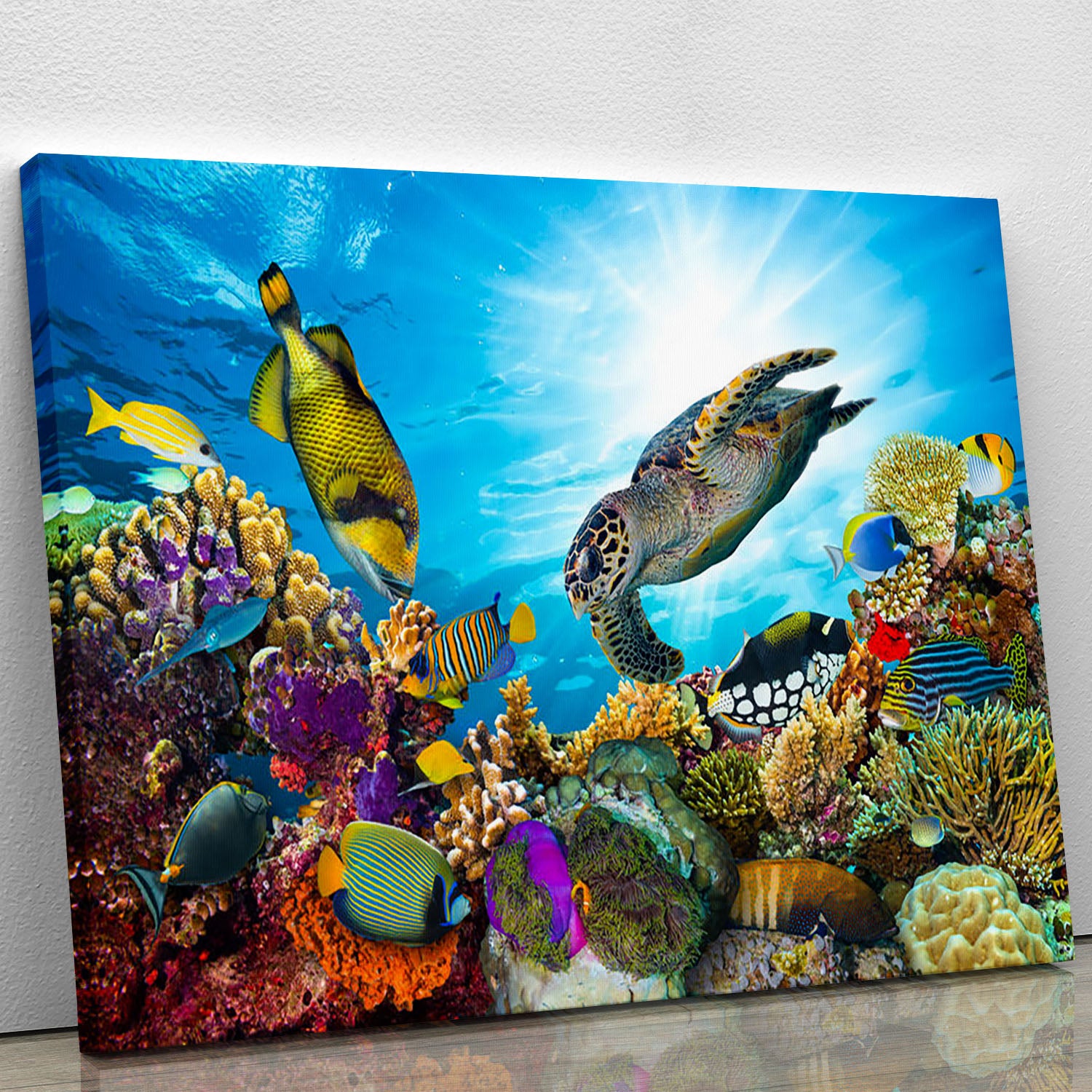 Colorful coral reef Canvas Print or Poster - Canvas Art Rocks - 1