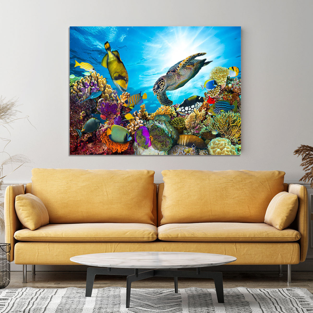 Colorful coral reef Canvas Print or Poster - Canvas Art Rocks - 4