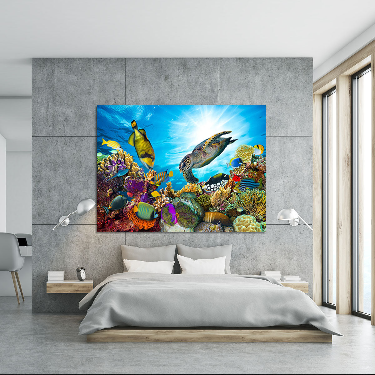 Colorful coral reef Canvas Print or Poster - Canvas Art Rocks - 5