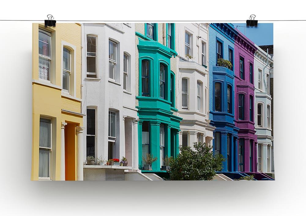 Colorful english houses Canvas Print or Poster - Canvas Art Rocks - 2