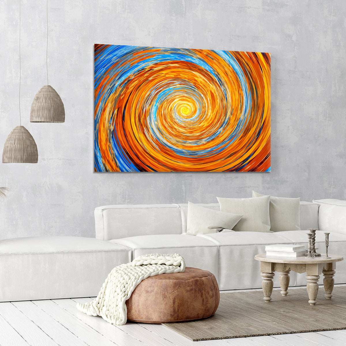 Colorful spiral fractal Canvas Print or Poster - Canvas Art Rocks - 6
