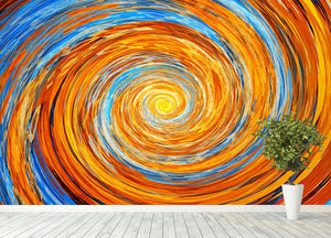 Colorful spiral fractal Wall Mural Wallpaper - Canvas Art Rocks - 4