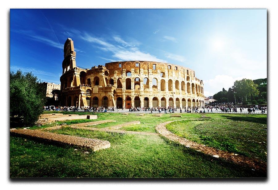Colosseum Sunny Day in Rome Canvas Print or Poster  - Canvas Art Rocks - 1